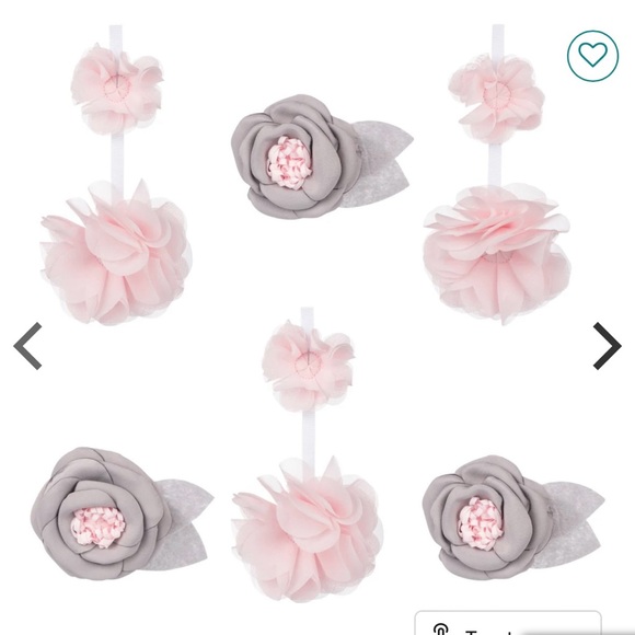 Sammy & Lou Pink Floral Musical Crib Baby Mobile - Picture 3 of 4